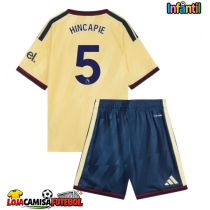 Camisa de Futebol Arsenal Piero Hincapie #5 Equipamento Alternativo Infantil 2026-27 Manga Curta (+ Calças curtas)